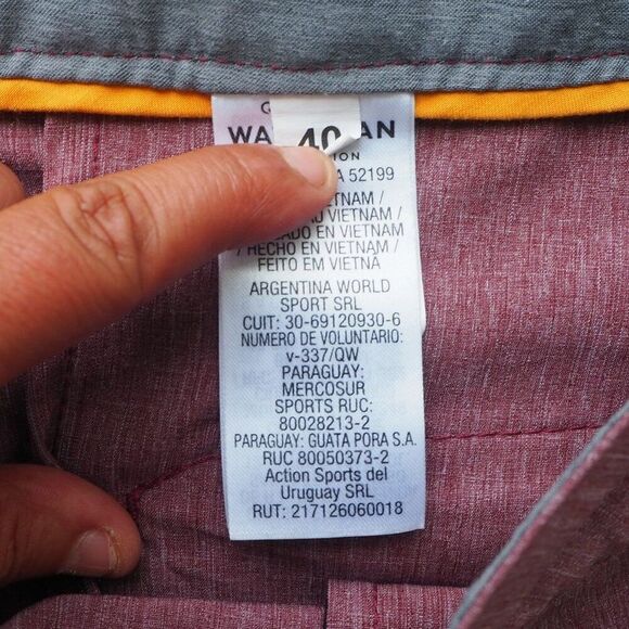 Quiksilver Waterman Collection Suva Amphibian 9.5" Hybrid Shorts Heather Red Men - Picture 3 of 10